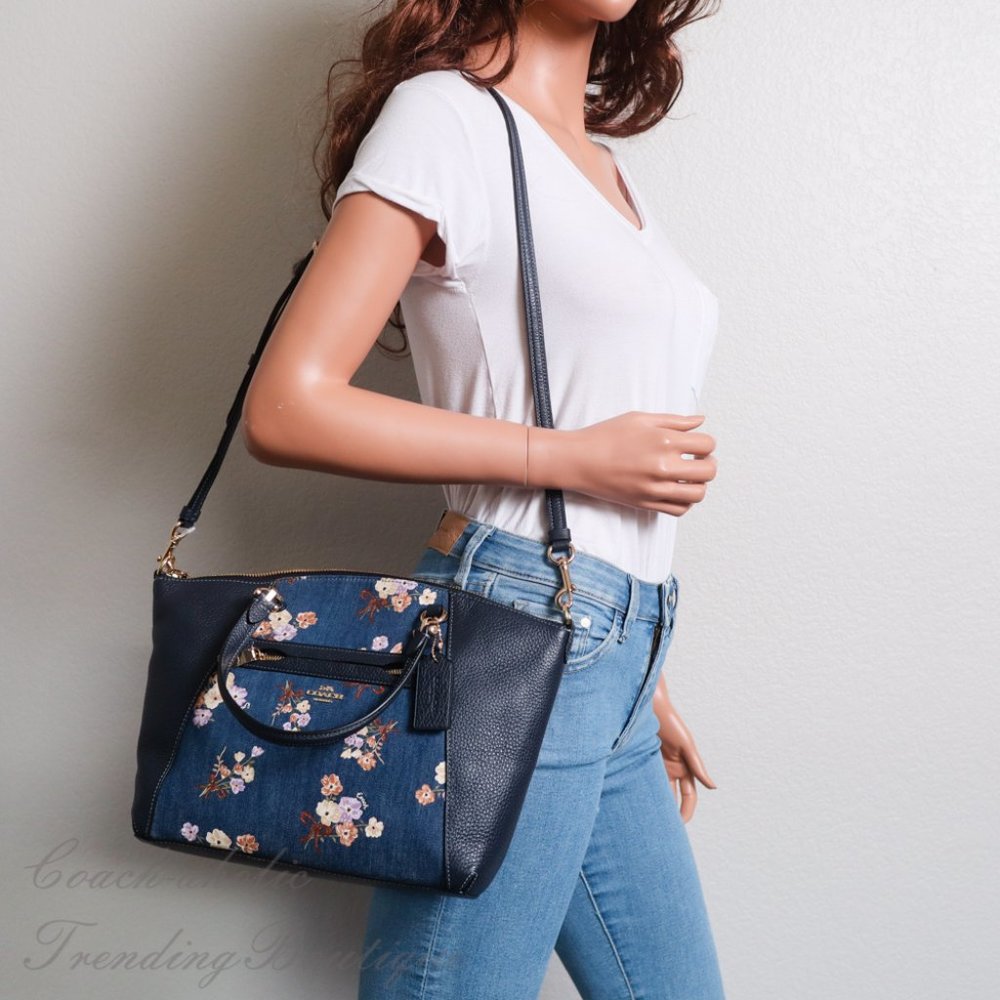 NWT Coach 91045 Prairie Satchel with Floral Print - Picture 2 of 15
